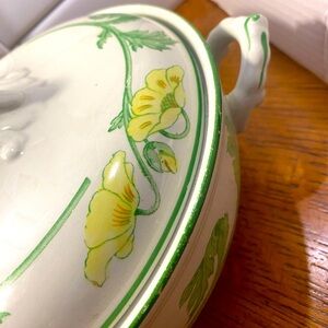 Vintage Imperial England soup bowl with serving ladle